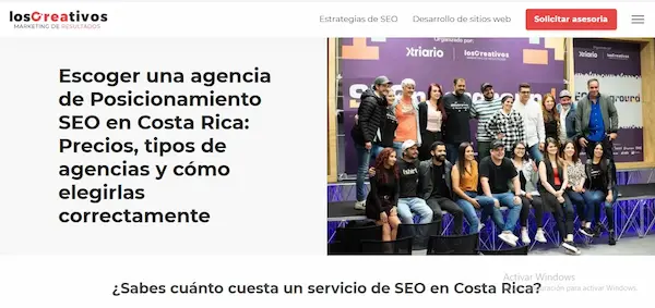5 mejores agencias SEO en San José, Costa Rica Agencia Los Creativos